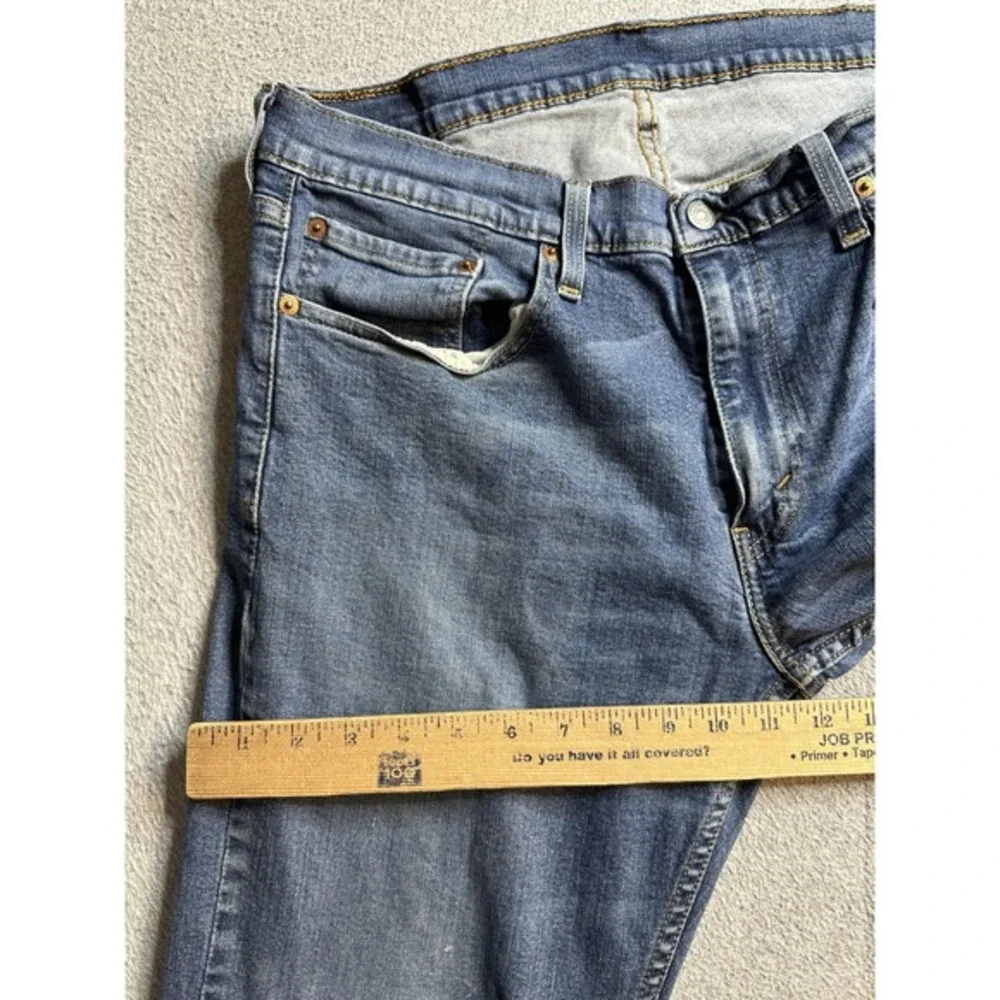 Levis 559 Jeans Mens 34x32 (34x29) Medium Blue Relaxed Straight Denim‎ Stretch